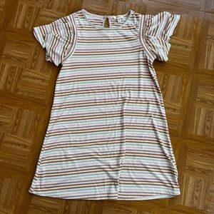 Como Blu Striped Dress Size Medium